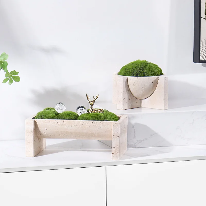 Natural Marble Stone Flower Po - огляд і ціна Aloe Vera Pot